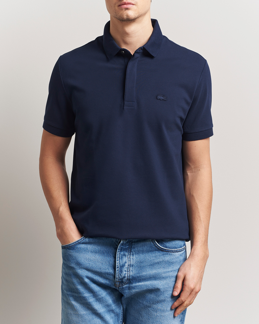 Men | Polo Shirts | Lacoste | Paris Polo Piké Navy Blue