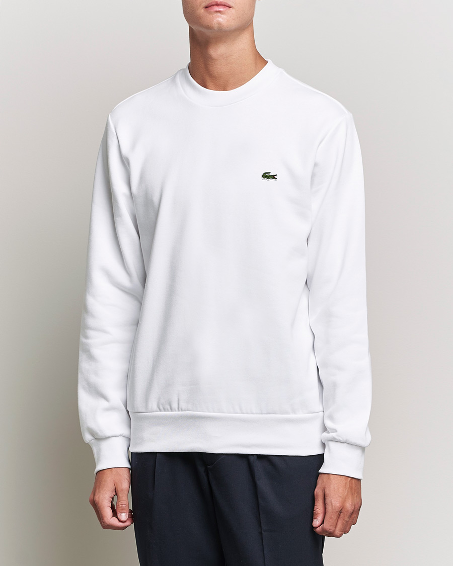 Men | Sweatshirts | Lacoste | Crew Neck Sweatshirt White