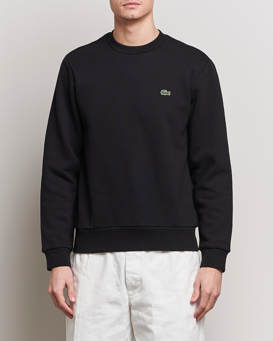 Men | Sweatshirts | Lacoste | Crew Neck Sweatshirt Black