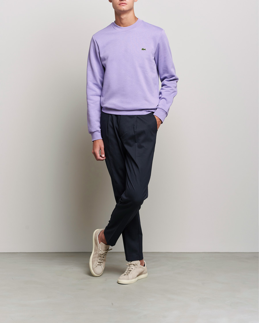 Men | Sweaters & Knitwear | Lacoste | Crew Neck Sweatshirt Neva Purple