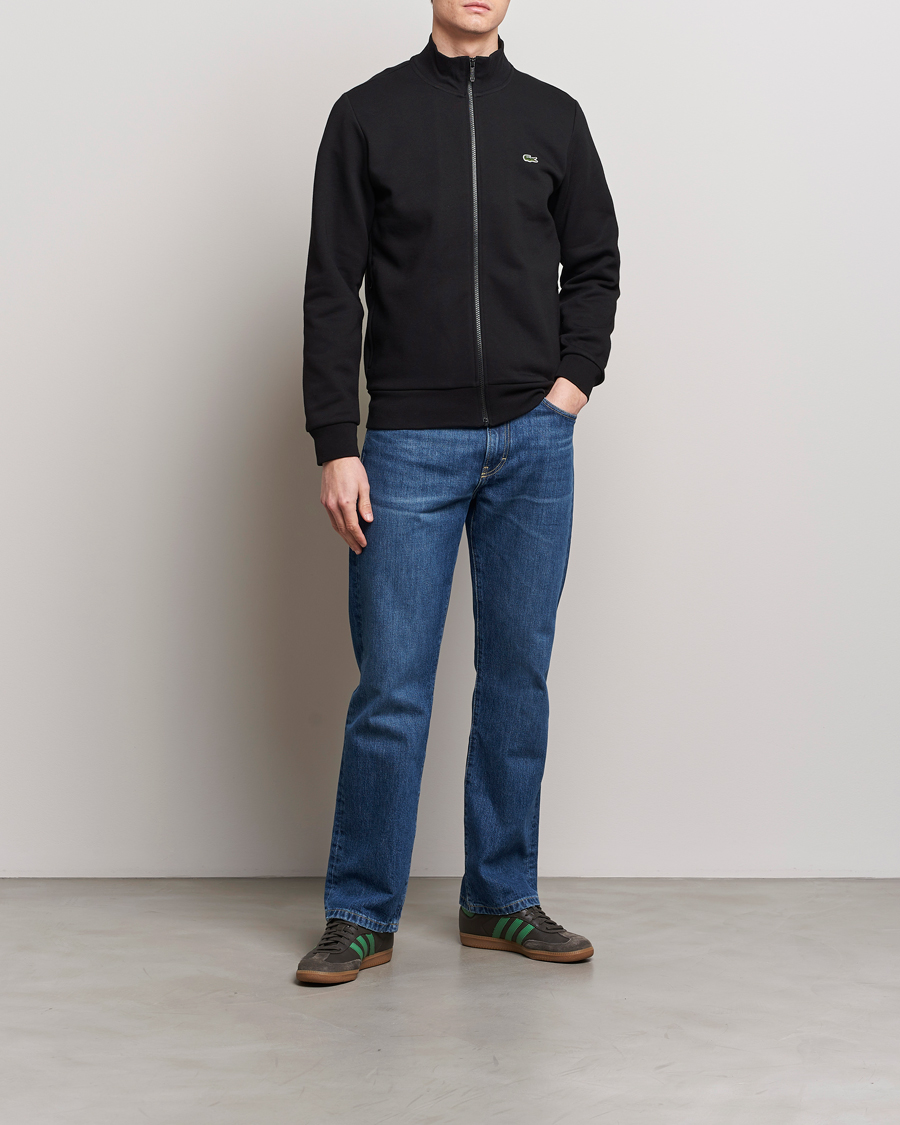 Men | Sweaters & Knitwear | Lacoste | Full Zip Sweater Black