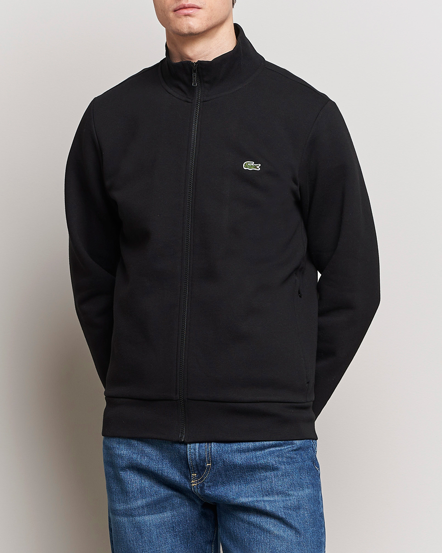 Men | Clothing | Lacoste | Full Zip Sweater Black