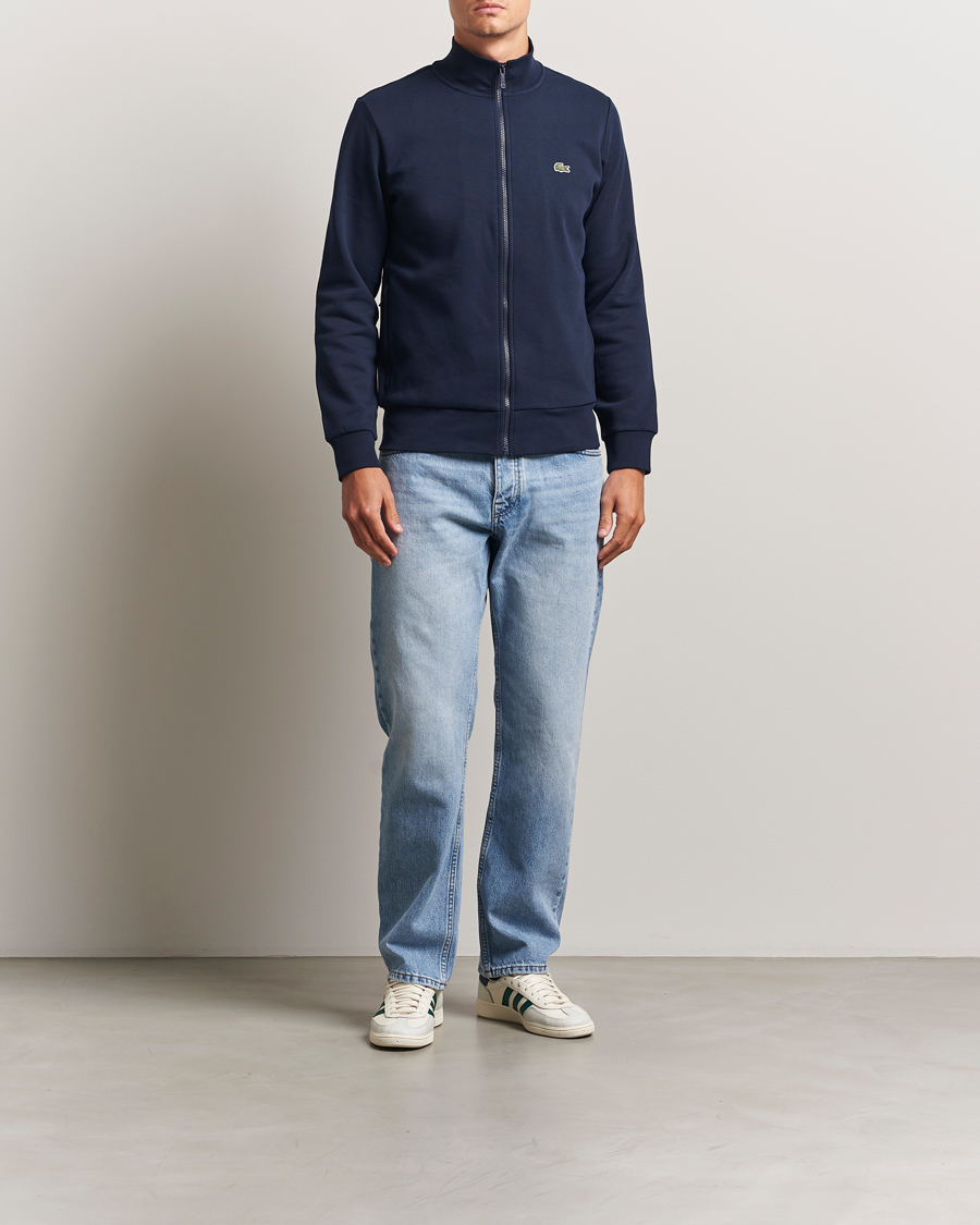 Men | Sweaters & Knitwear | Lacoste | Full Zip Sweater Navy