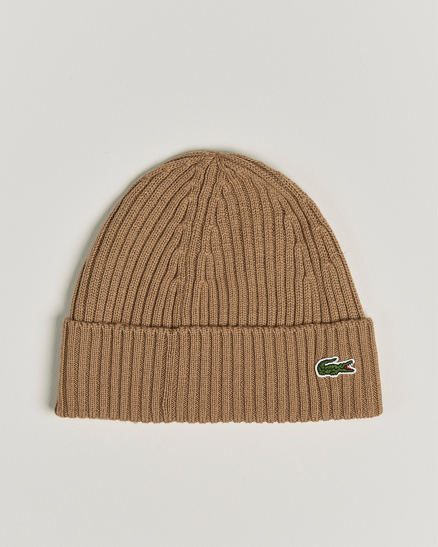 Lacoste Wool Knitted Beanie Leafy at CareOfCarl.com