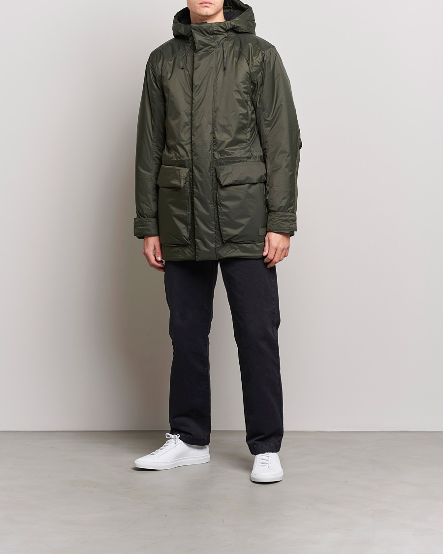 Men | Coats & Jackets | RAINS | Alpine Nylon Parka Green