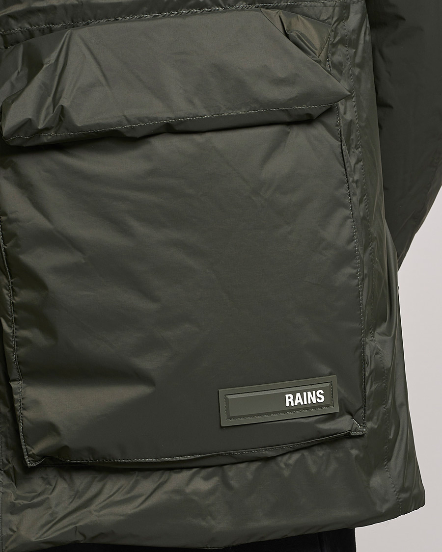Men | Coats & Jackets | RAINS | Alpine Nylon Parka Green