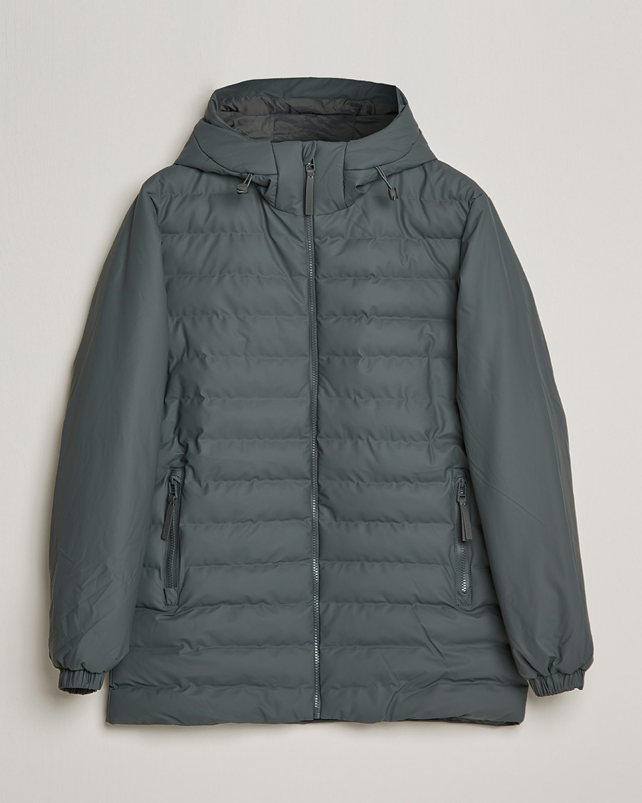 Men | Coats & Jackets | RAINS | Trekker Hooded Jacket Slate Grey