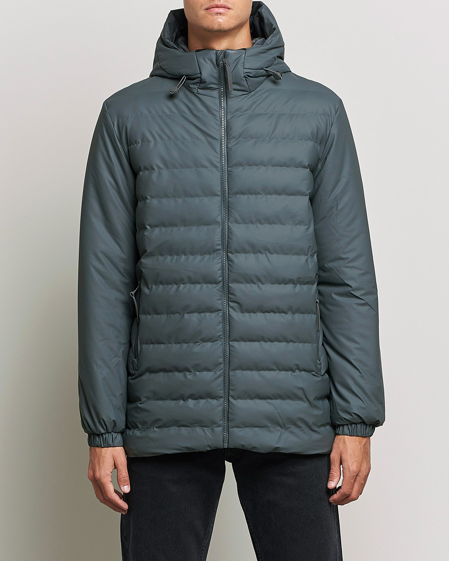 Men | Coats & Jackets | RAINS | Trekker Hooded Jacket Slate Grey