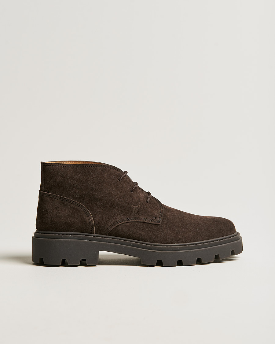 Men | Boots | Tod's | Heavy Winter Boots Dark Brown Suede