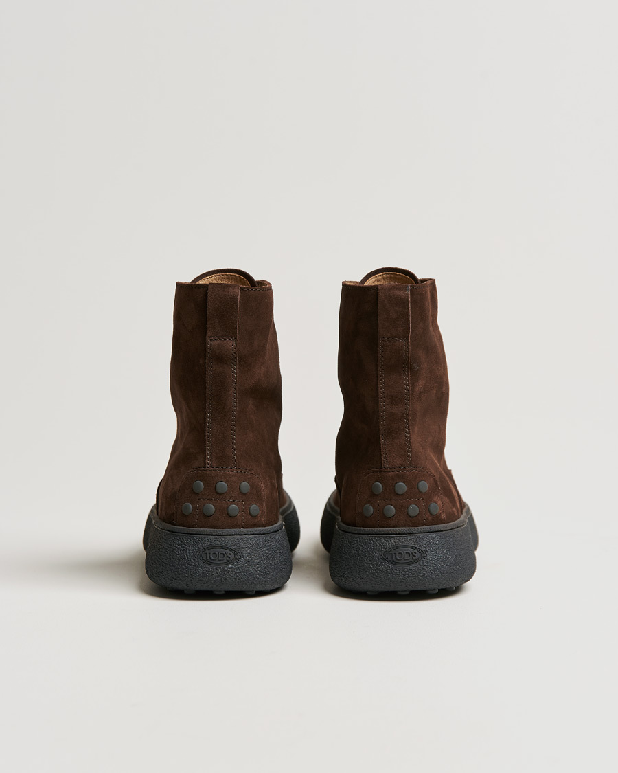 Men | Tod's Gommino Winter Boots Dark Brown Suede | Tod's | Gommino Winter Boots Dark Brown Suede
