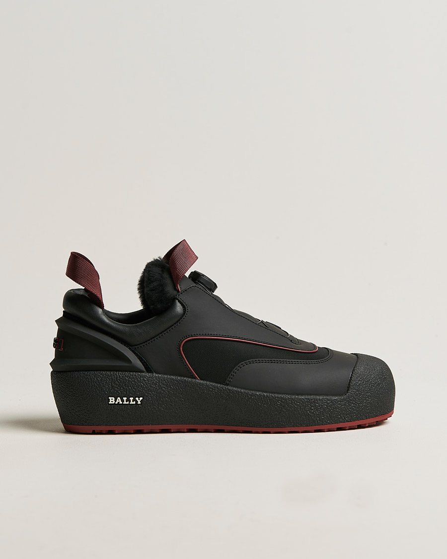 Men | Bally Curtys Curling Sneaker Black/Heritage Red | Bally | Curtys Curling Sneaker Black/Heritage Red