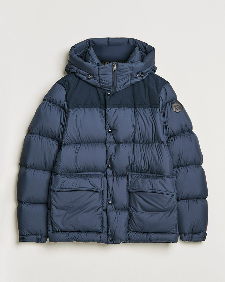 Men | Coats & Jackets | Woolrich | Microfiber Sierra Padded Jacket Melton Blue