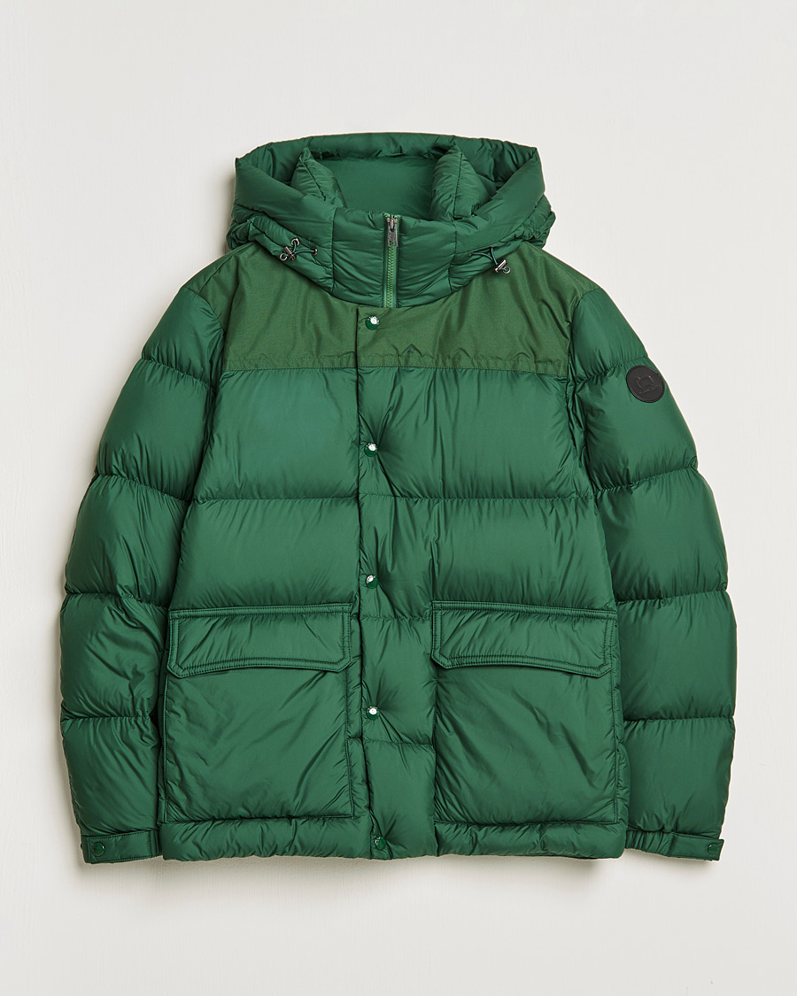 Men | Coats & Jackets | Woolrich | Microfiber Sierra Padded Jacket Waxed Green