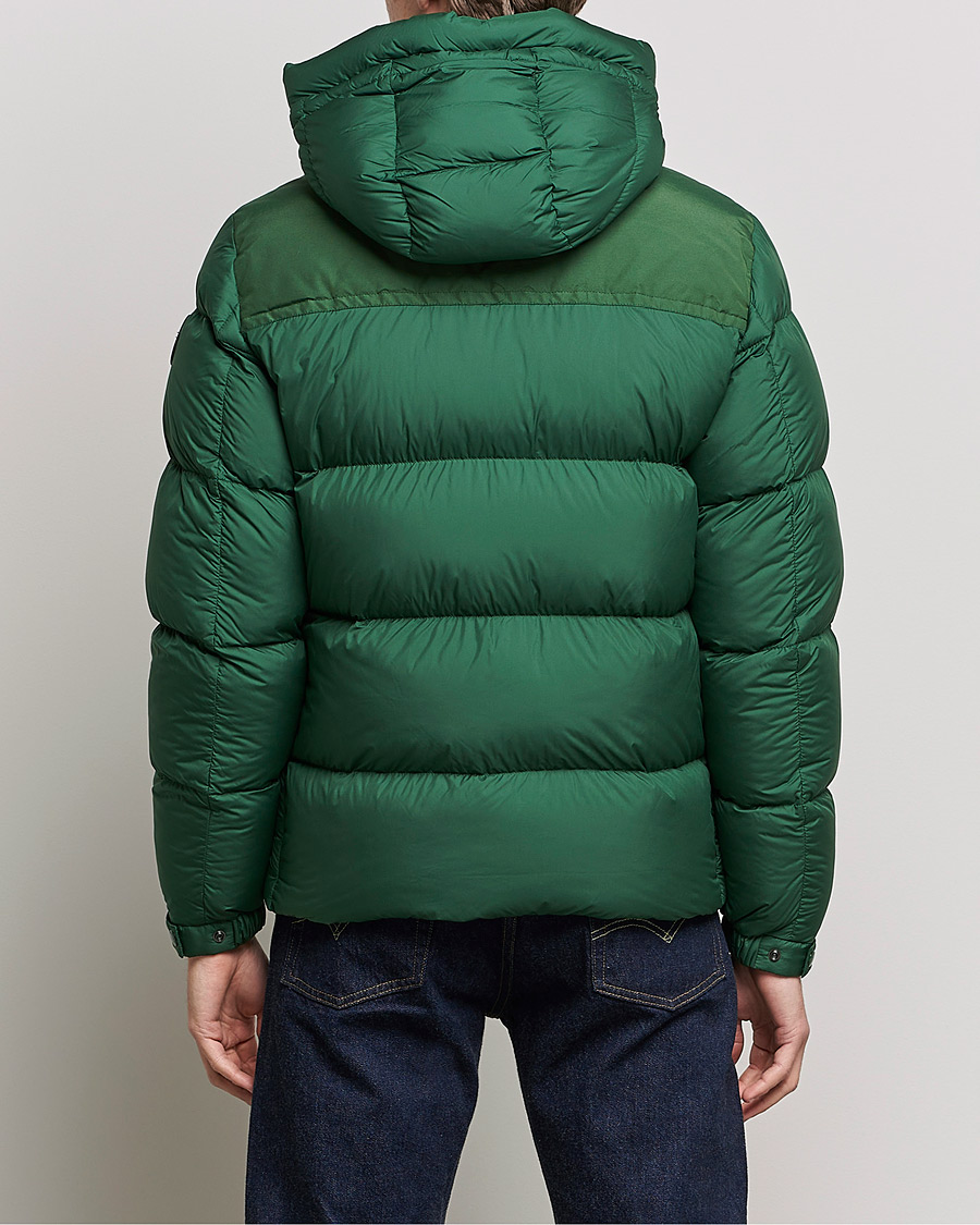 Men | Coats & Jackets | Woolrich | Microfiber Sierra Padded Jacket Waxed Green