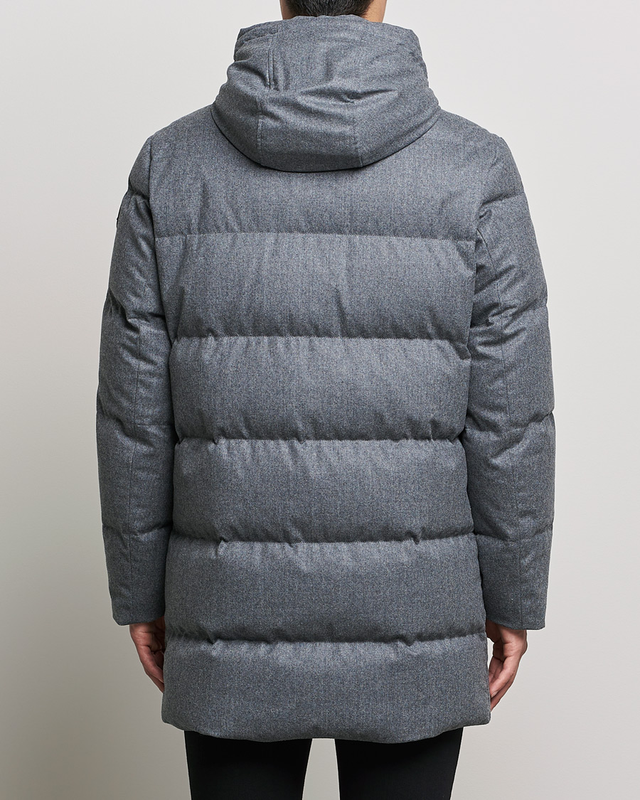 Men | Coats & Jackets | Woolrich | Luxe Long Parka Medium Grey Melange