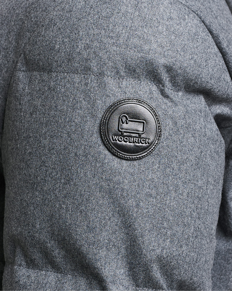 Men | Coats & Jackets | Woolrich | Luxe Long Parka Medium Grey Melange