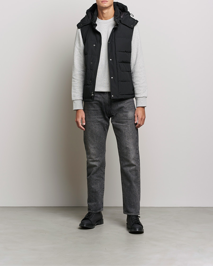 Woolrich Aleutian Detachable Hooded Vest Black at CareOfCarl.com