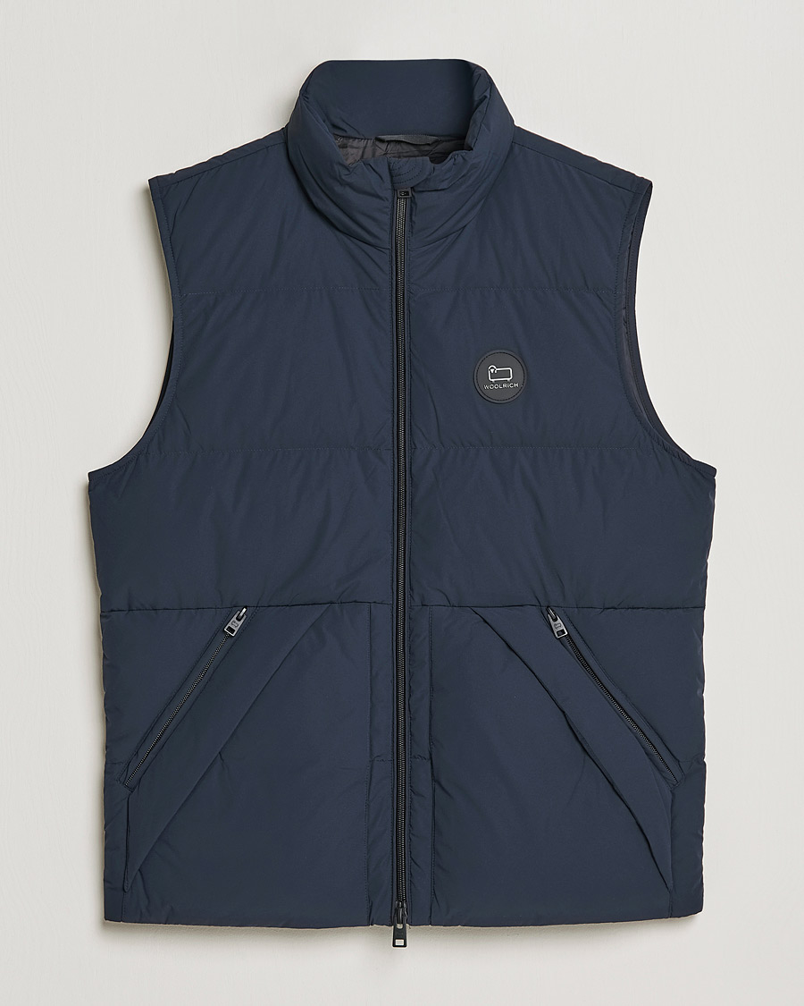 Men | Coats & Jackets | Woolrich | Sierra Supreme Vest Melton Blue