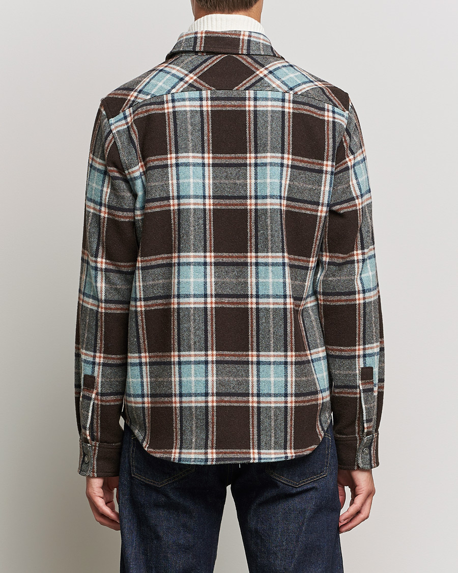 Men | Shirts | Woolrich | Alaskan Melton Wool Overshirt Desert Check