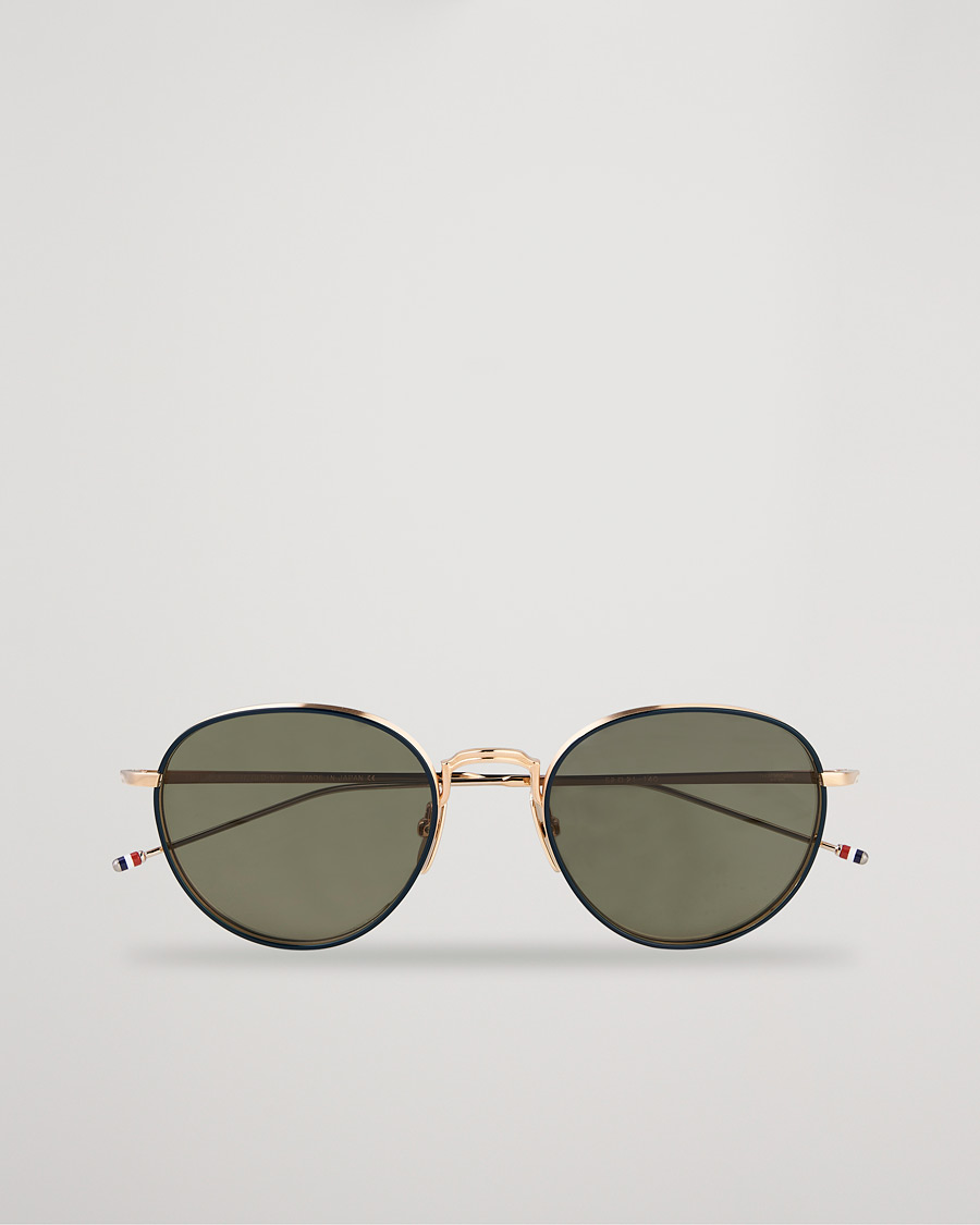 Men | Thom Browne TB-S119 Sunglasses Navy/White Gold | Thom Browne | TB-S119 Sunglasses Navy/White Gold