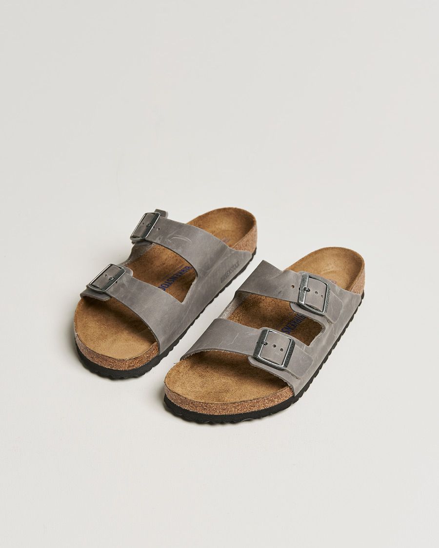 Men | BIRKENSTOCK Arizona Soft Footbed Iron Oiled Leather | BIRKENSTOCK | Arizona Soft Footbed Iron Oiled Leather