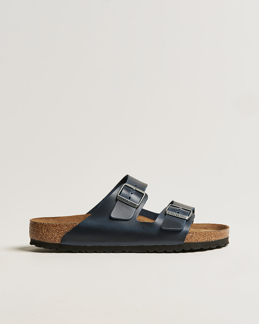 Men | Sandals & Slides | BIRKENSTOCK | Arizona Soft Footbed Blue Oiled Leather