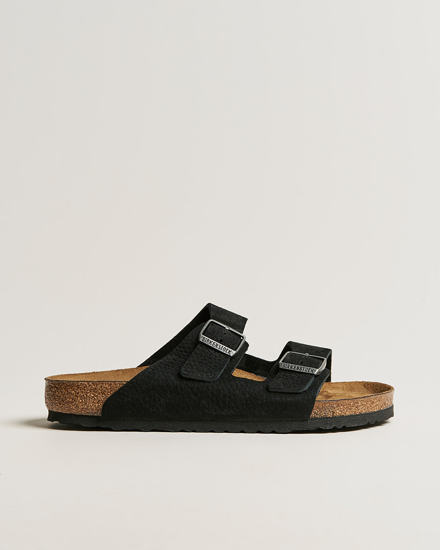 Men | Sandals & Slides | BIRKENSTOCK | Arizona Classic Footbed Desert Black Nubuck