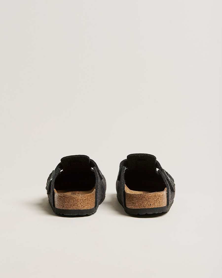 Men | Sandals & Slides | BIRKENSTOCK | Boston Classic Footbed Anthracite Wool Felt