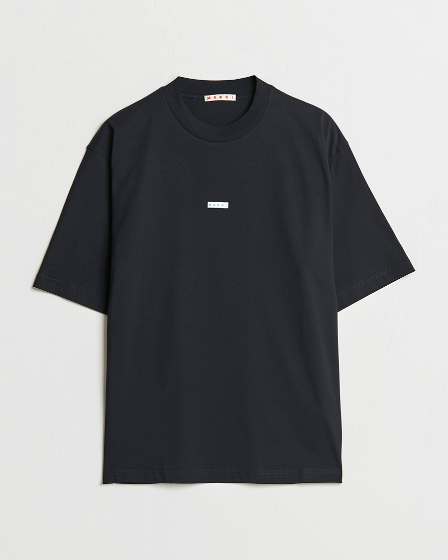 Men | T-Shirts | Marni | Logo Applied T-Shirt Black