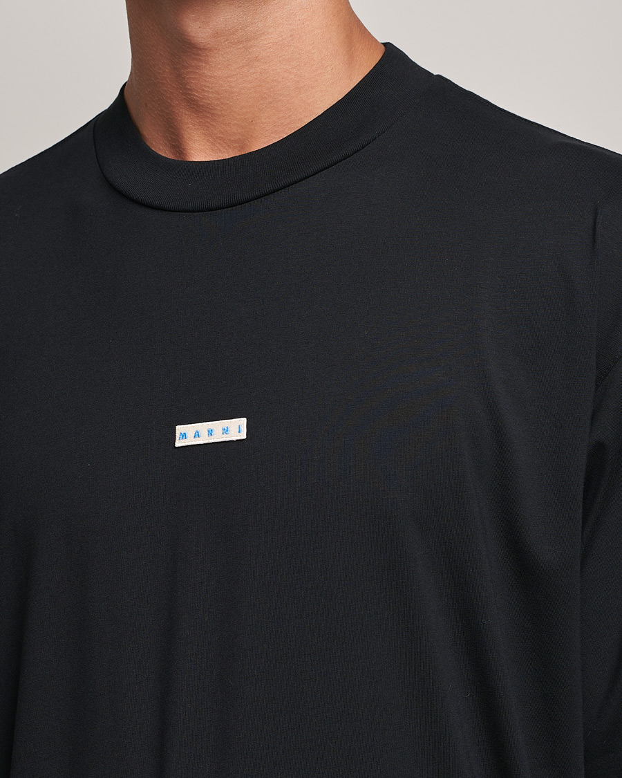 Men | T-Shirts | Marni | Logo Applied T-Shirt Black