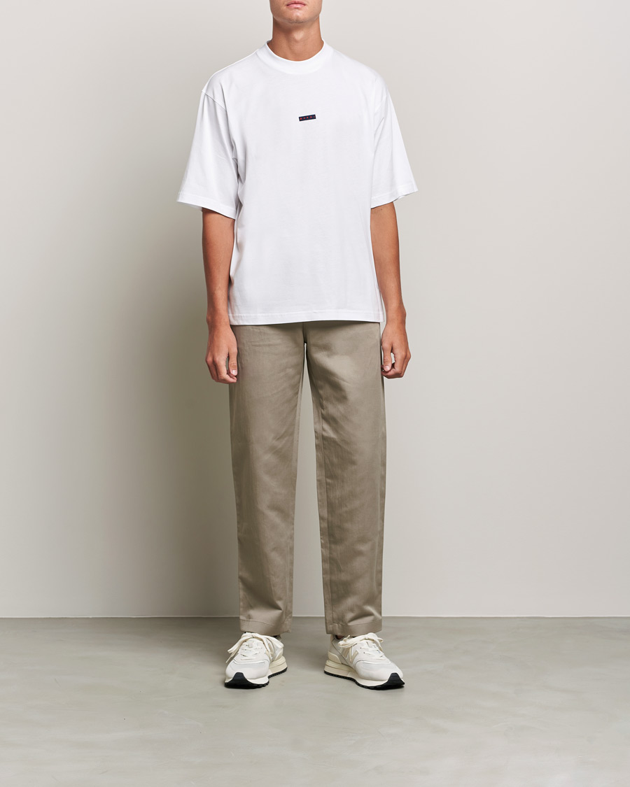Men | T-Shirts | Marni | Logo Applied T-Shirt White