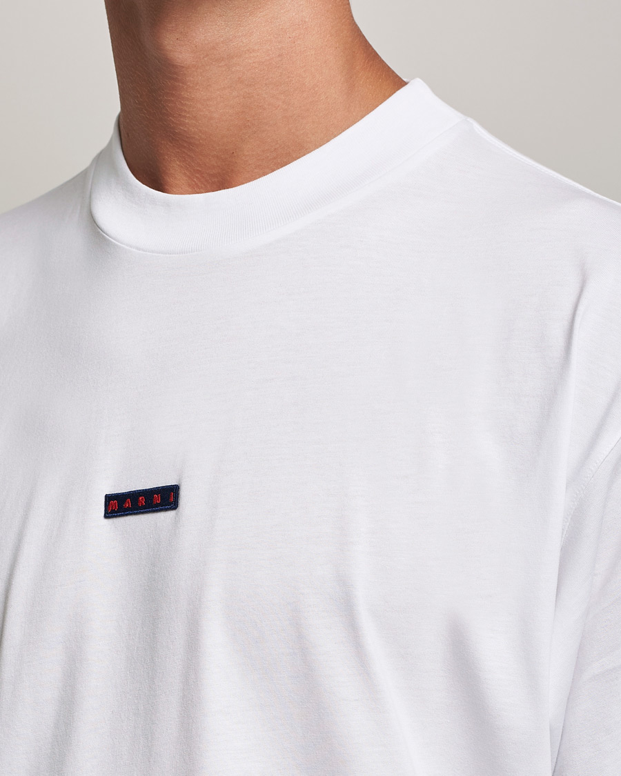 Men | T-Shirts | Marni | Logo Applied T-Shirt White