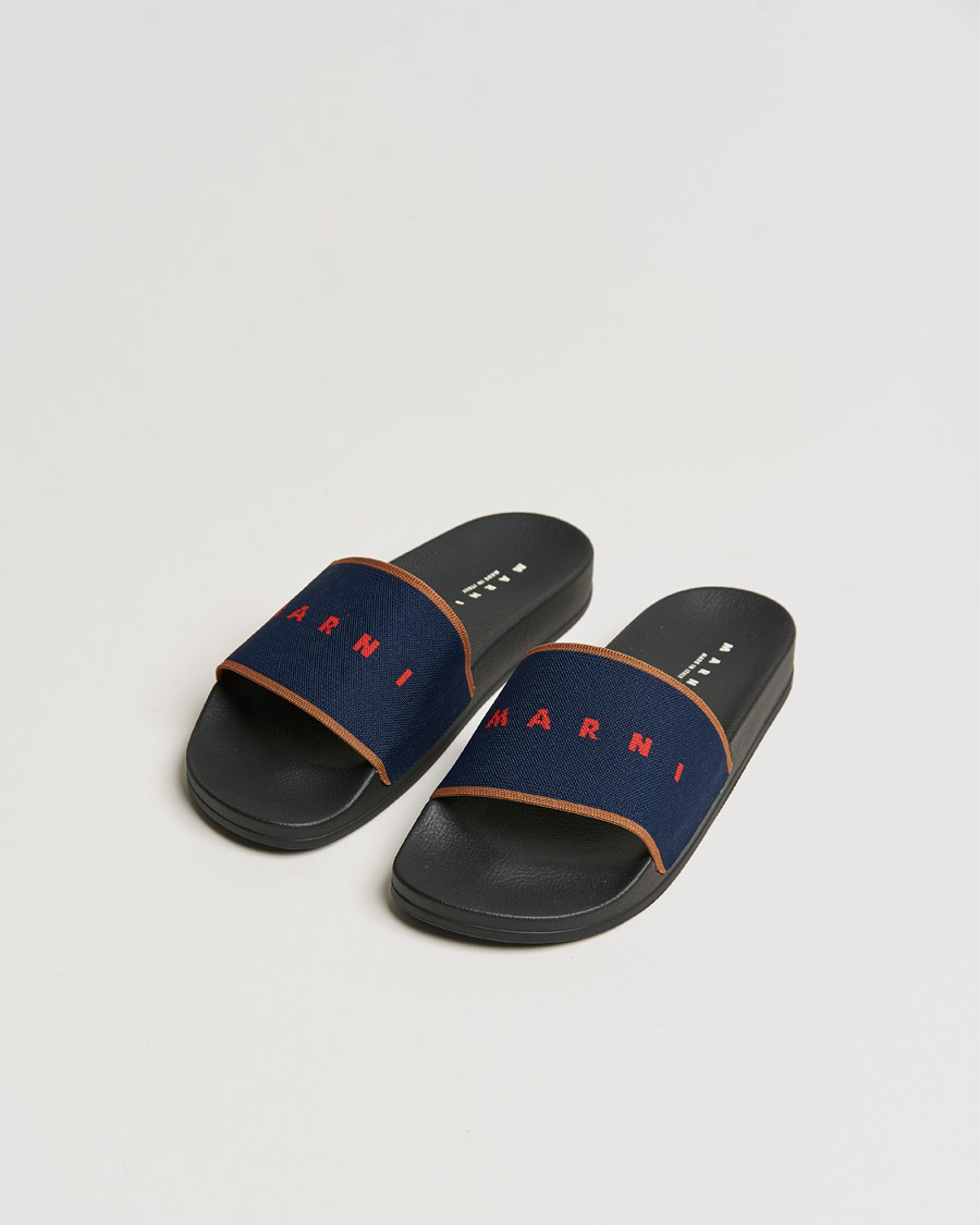 Men | Sandals & Slides | Marni | Knit Slides Navy