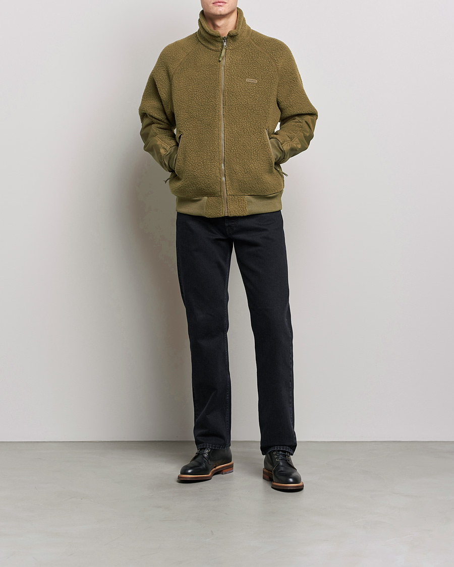 Men | Sweaters & Knitwear | Filson | Sherpa Fleece Jacket Marsh Olive