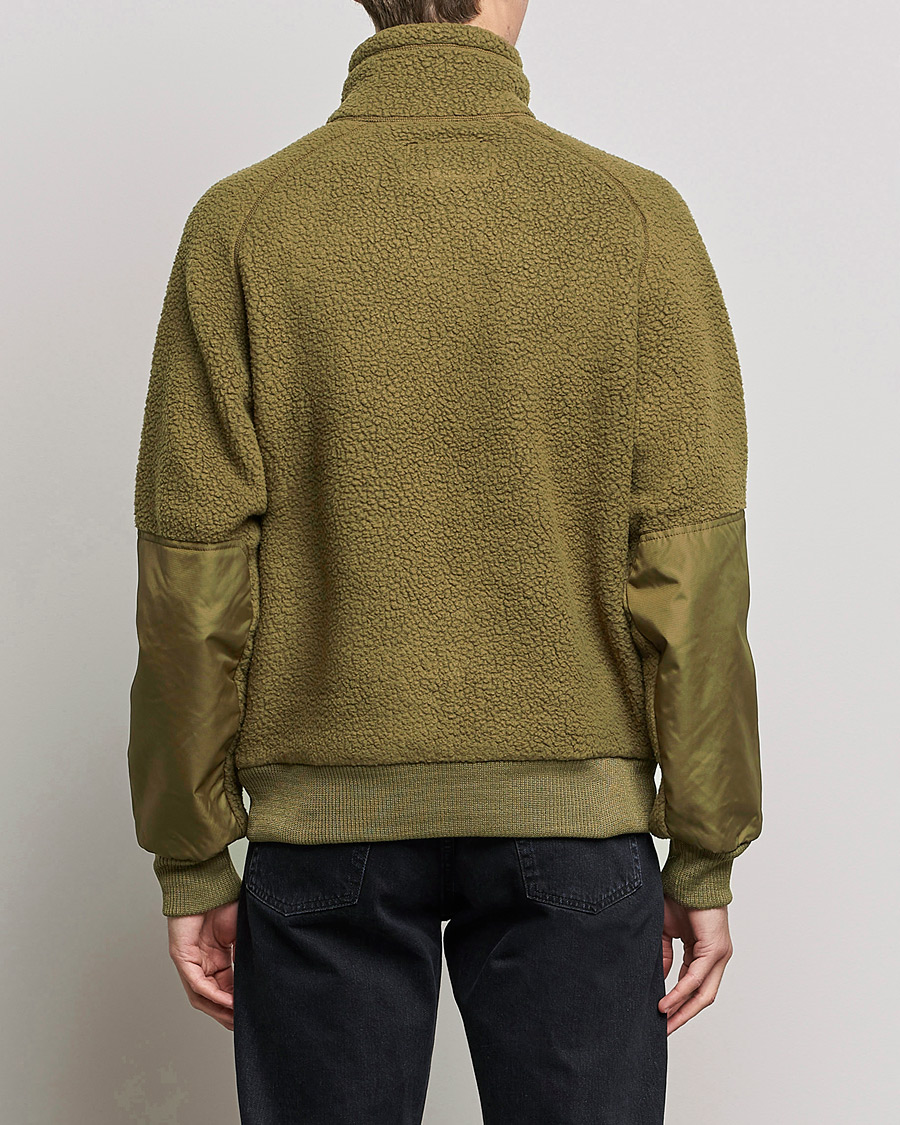 Men | Sweaters & Knitwear | Filson | Sherpa Fleece Jacket Marsh Olive