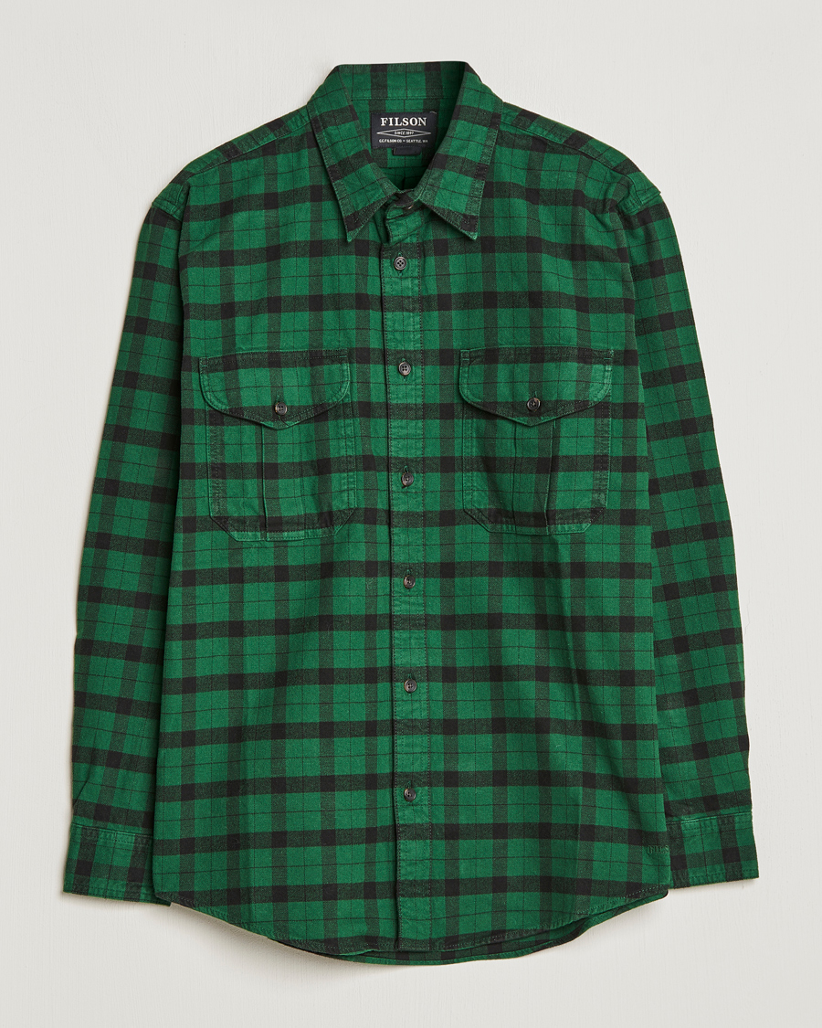 Men | Shirts | Filson | Alaskan Guide Shirt Bottle Green Black