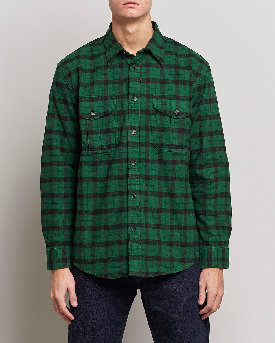 Men | Shirts | Filson | Alaskan Guide Shirt Bottle Green Black