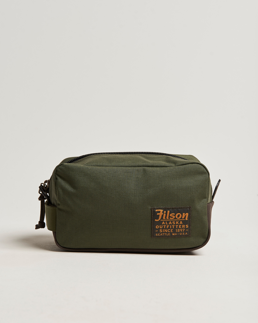 Men | Wash Bags | Filson | Cordura Nylon Travel Pack Otter Green