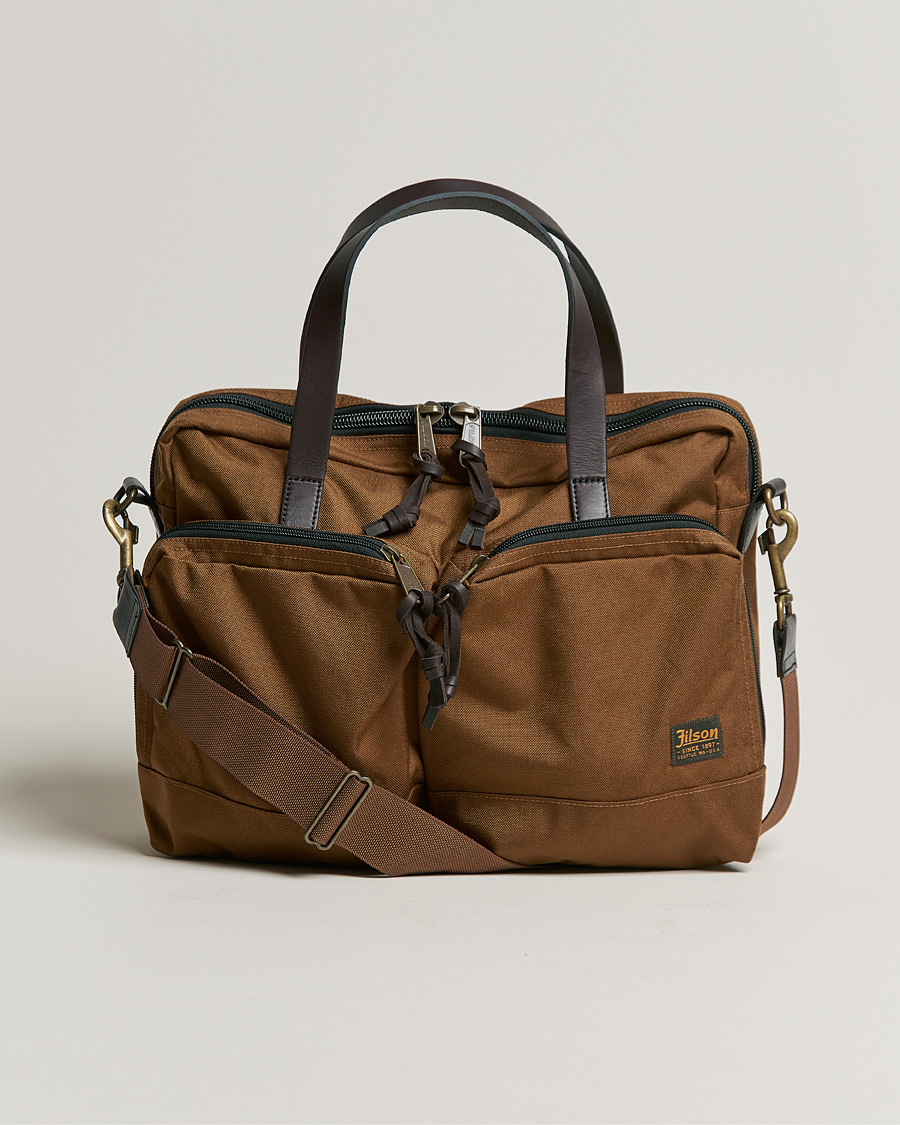 Men | Filson Dryden Cordura Nylon Briefcase Whiskey | Filson | Dryden Cordura Nylon Briefcase Whiskey