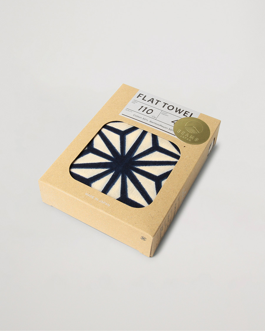 Men | Beams Japan Chaoras Hand Towel White/Navy | Beams Japan | Chaoras Hand Towel White/Navy