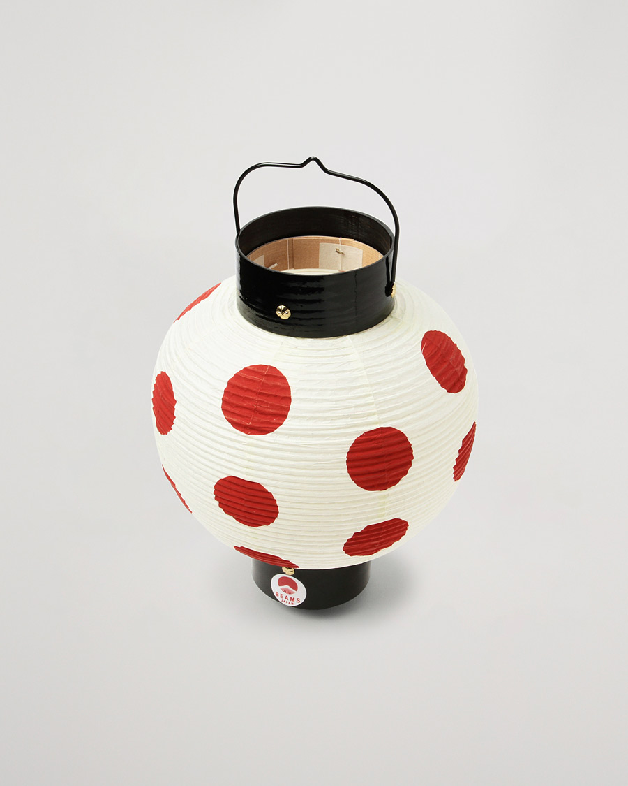 Men | Decoration | Beams Japan | Polka Dot Paper Lantern Red