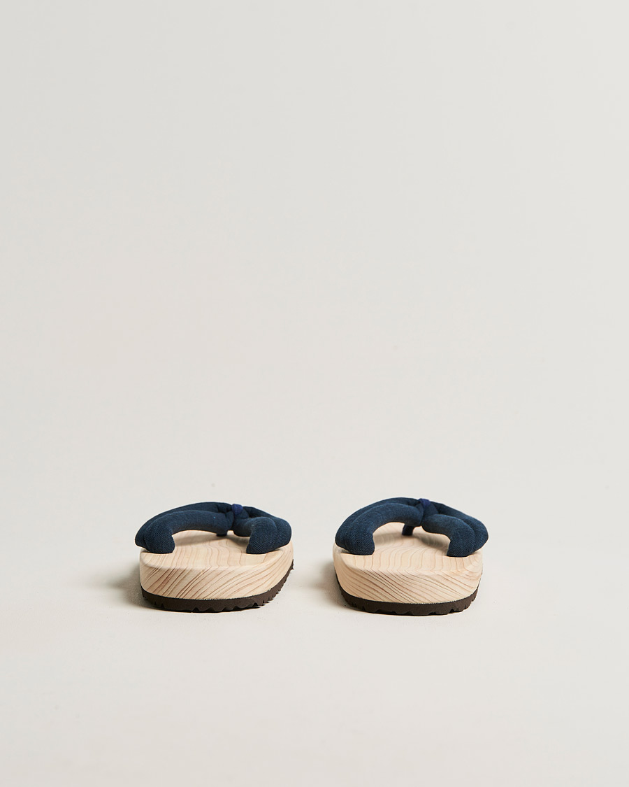 Men | Sandals & Slides | Beams Japan | Wooden Geta Sandals Navy