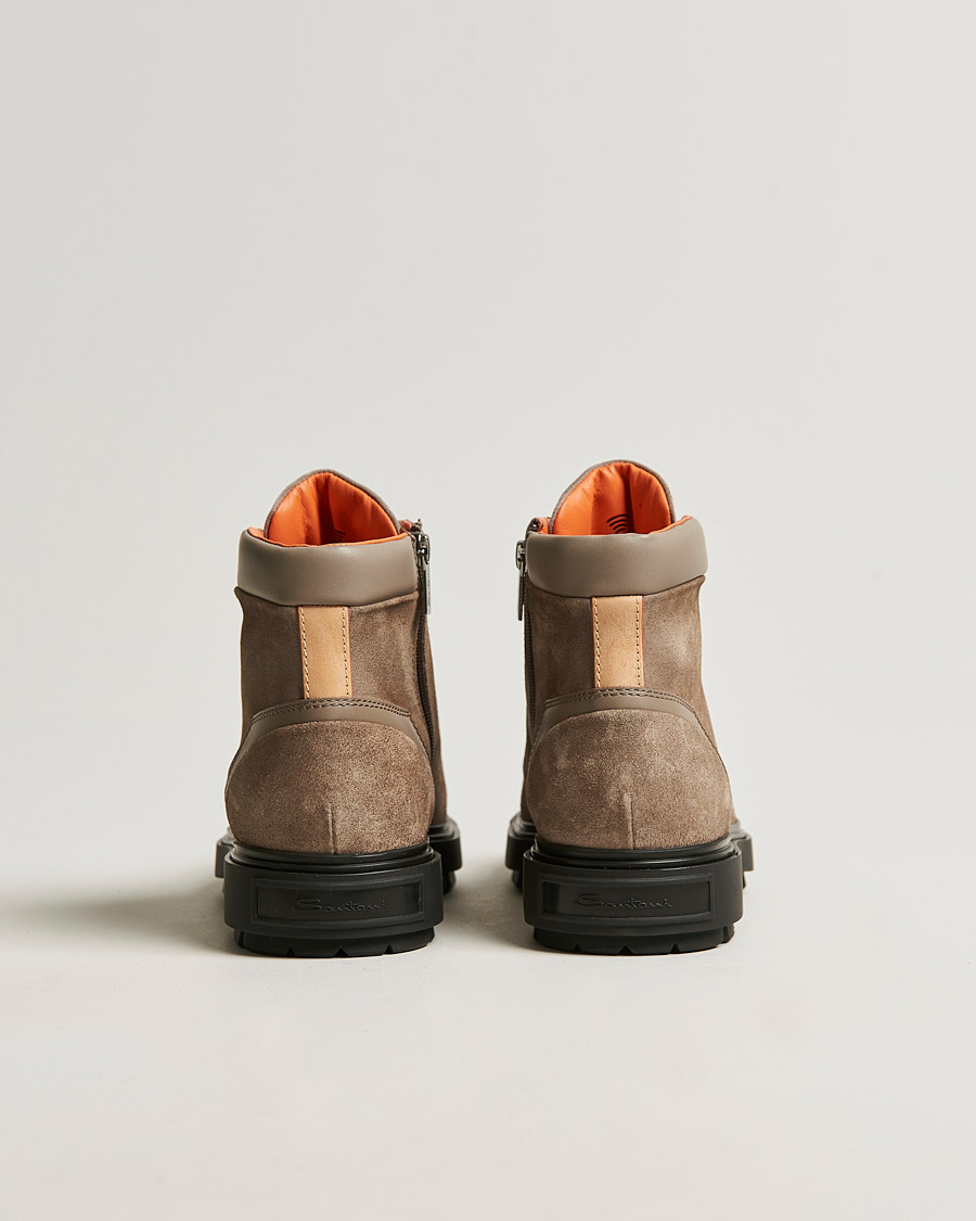 Men | Santoni Winter Boot Beige Suede | Santoni | Winter Boot Beige Suede