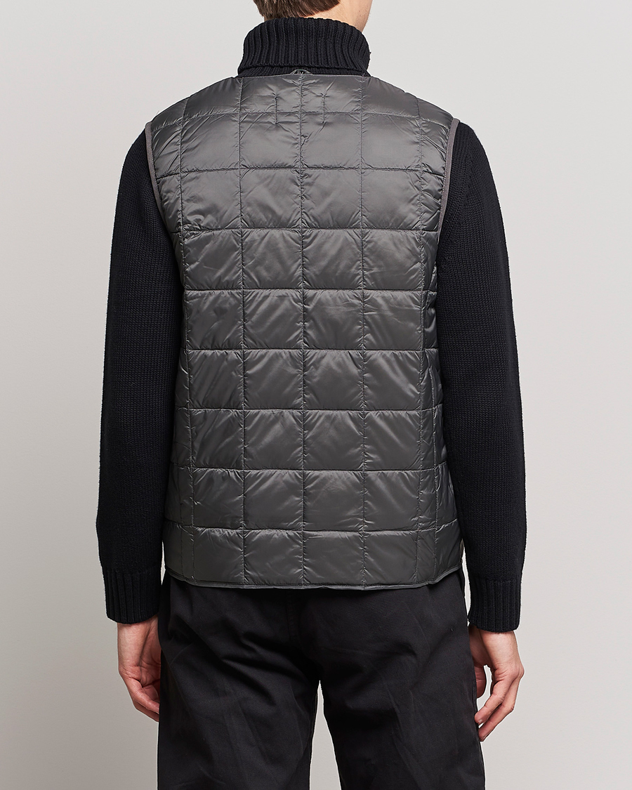 Men | Coats & Jackets | TAION | V-Neck Lightweight Down Vest Charcoal