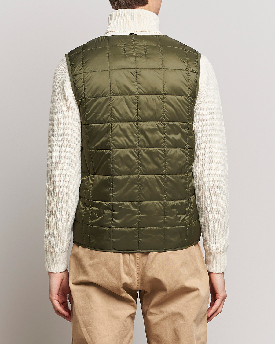 Men | Coats & Jackets | TAION | V-Neck Lightweight Down Vest Dark Olive