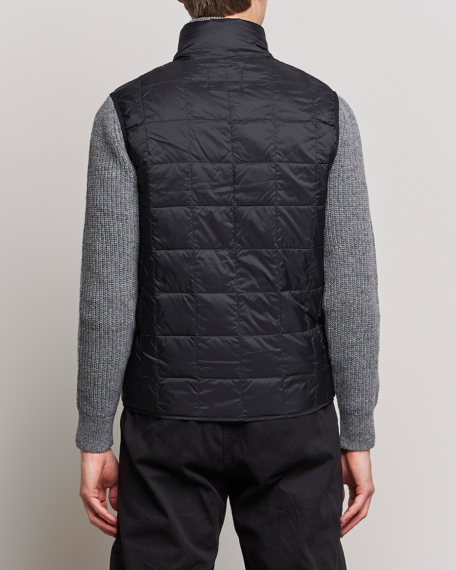 Men | Coats & Jackets | TAION | High Neck Full Zip Lightweight Down Vest Black