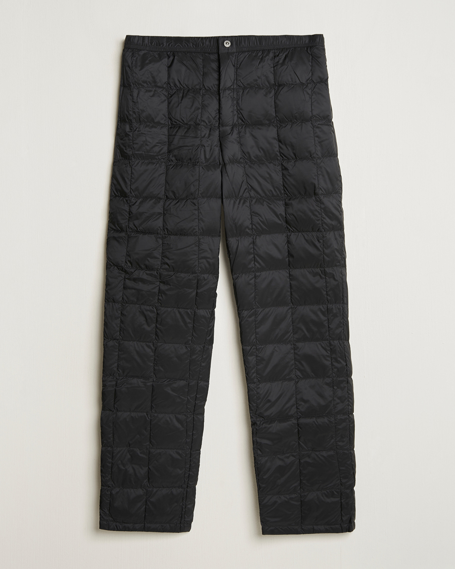 Men | Trousers | TAION | Regular Straight Down Pants Black