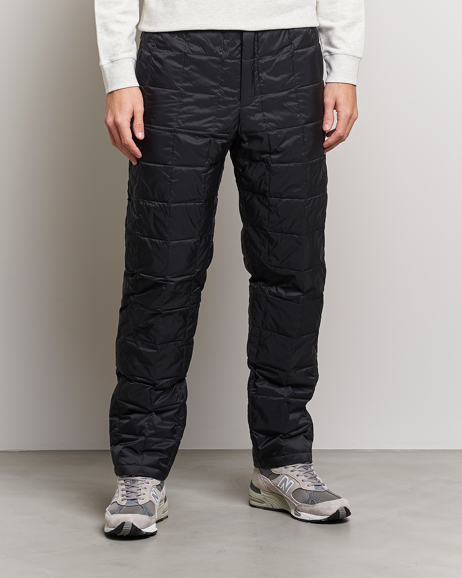 Men | Trousers | TAION | Regular Straight Down Pants Black