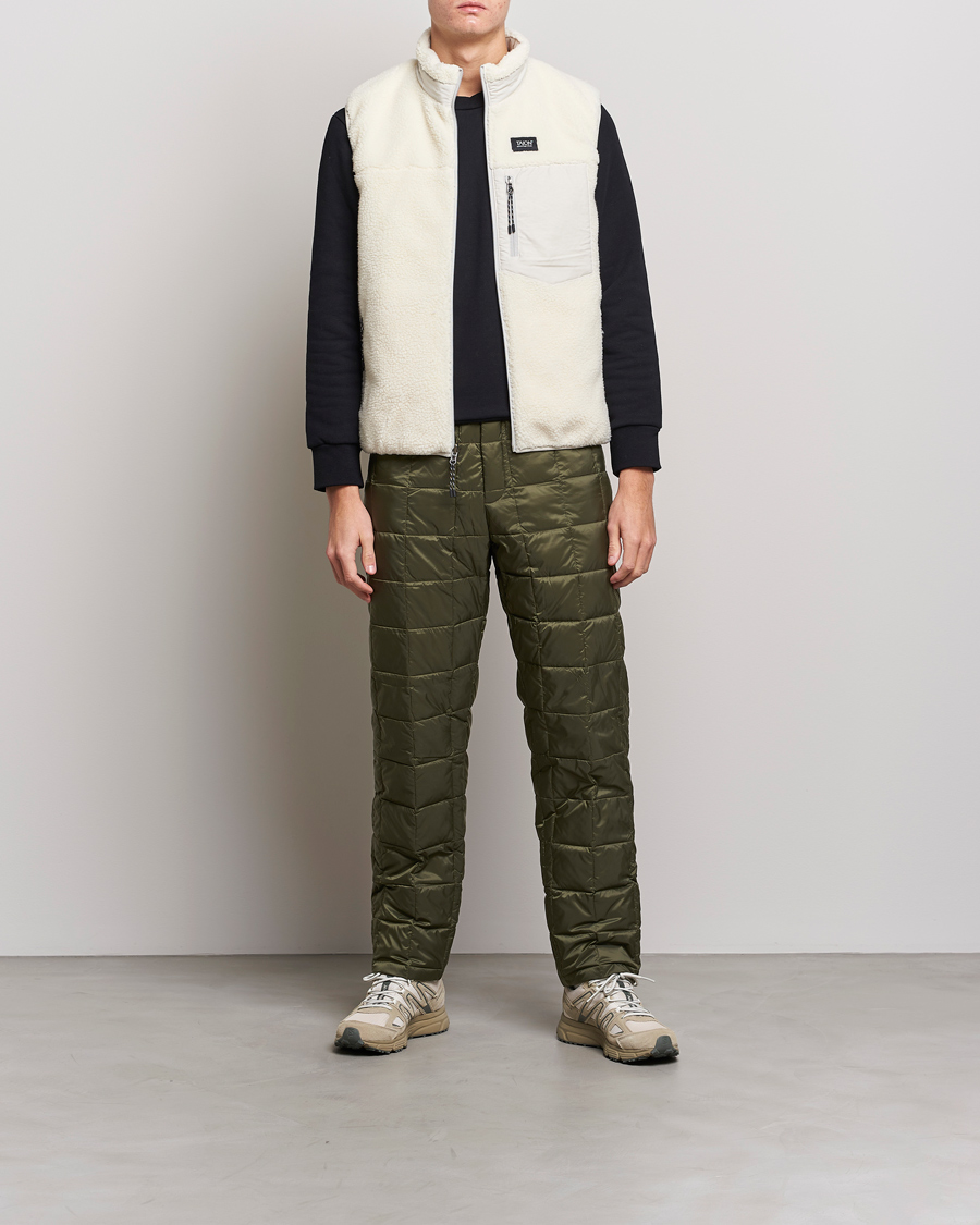 Men | Trousers | TAION | Regular Straight Down Pants Dark Olive