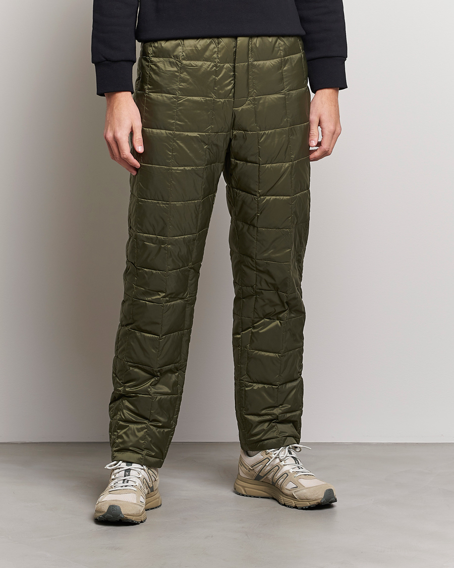 Men | Trousers | TAION | Regular Straight Down Pants Dark Olive